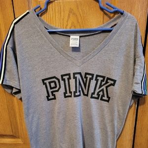 Women's Victoria's Secret grey PINK t-shirt Size Small